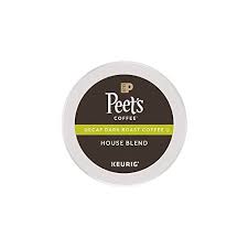 Peet S Coffee Decaf House Blend Dark Roast K Cup Pack 16 Ct Single Cup Decaf Coffee Pods Bright Li Peets Coffee Dark Roast Decaf Coffee