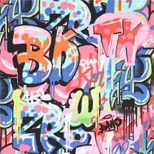 Alexander Henry Fabric Colorful Graffiti Tag You Re It Kawaii Fabric Shop