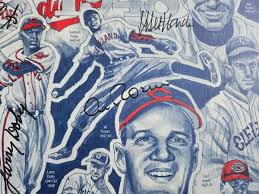 CLEVELAND INDIANS Team Signed Rick Muccio 18"x24" Lithograph /1000