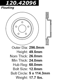 Front C Tek Brake Rotor Nissan Altima 121 42096 121 42096 33 00 Auto Brake Center Brake Pads Rotors All Cars All Models Free Local