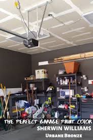 Most garages you can find in houses just a wrap up of. Garage Wall Color Ideas A Makeover With Sherwin Williams Urbane Bronze Garage Design Interior Garage Interior Paint Garage Interior