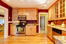 But even i can't help but be wowed by these dark kitchen cabinet colors against clean white walls and upper white cabinets! Burgundy Cabinets Photos Free Royalty Free Stock Photos From Dreamstime