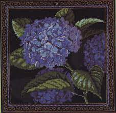 Hydrangea counted cross stitch patterns. Kooler Design Studio Blue Hydrangea Cross Stitch Pattern 123stitch