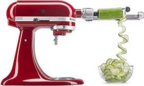 Kitchenaid attachments are an easy and affordable way to expand the versatility of your kitchenaid stand mixer. Amazon De Kitchenaid Ksm1apc Spiralaufsatz Mit Schal Entkern Und Schneidefunktion