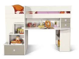 Lit Combine 90x190 Cm Avec Sommier Integre Castello Coloris Blanc X2f Gris Pas Cher C 39 Est Sur Conforama Fr Large Lit Enfant Lit Enfant Conforama Lit