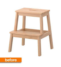 Before After Ikea Bekvam Stool Solves A Special Problem Ikea Bekvam Step Stool Stool