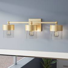 I found almost that exact same image behind a bathroom vanity light fixture that i took down to replace. Gold Shade Everly Quinn Bathroom Vanity Lighting You Ll Love In 2021 Wayfair