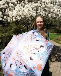 Spring Flowers With The Japanese Garden Umbrella At Beautiful James Park Spring Sunumbrella Magnolia Bloom Springbloom Juditguethfabric Juditg