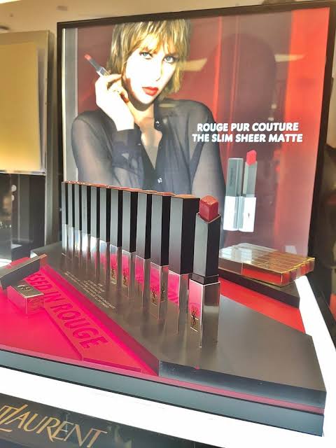 ผลการค้นหารูปภาพสำหรับ YSL Yves Saint Laurent Rouge Pur Couture The Slim Sheer Matte Lipstick"