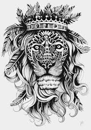 King Of The Wild Art Print By Jessicaandersonart Lion Artwork Art Geometric Animals