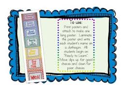 behavior clip chart posters