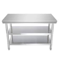 Profeeshaw stainless steel prep table nsf commercial work table with undershelf for kitchen restaurant 30×48 inch product description & features: China Commercial Thickened Stainless Steel Worktable Rectangular Kitchen Work Table China Commercial Garage Stainless Steel Store Work Table