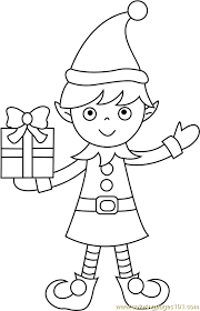 These free grandparents day coloring pages are the perfect way to touch a grandparent's heart this. Christmas Elf Coloring Page For Kids Free Christmas Cartoons Printable Coloring Pages Online For Kids Coloringpages101 Com Coloring Pages For Kids