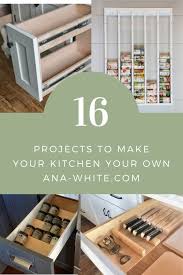 The tall upper white cabinets in this kitchen seen on homepolish makes the most of the high ceilings. 16 Small Projects To Customize Your Kitchen Ana White
