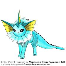 Vaporeon From Pokemon Go Colored Pencils Drawing Vaporeon From Pokemon Go With Color Pencils Drawingtutorials101 Com If you want to draw something but you don't consider yourself an artist, you can draw some pokémon—they can be easily created out of simple shapes, and they're so heavily stylized that you don't. pokemon go colored pencils drawing