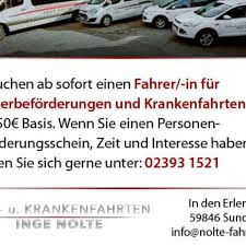 Wenn du taxi fahren willst, ist das eine gewerbliche tätigkeit und du. Bus Und Krankenfahrten Inge Nolte Home Facebook