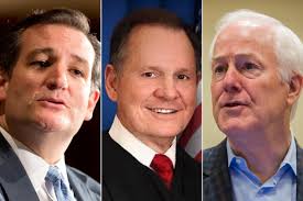 U.S. Sens. Ted Cruz, John Cornyn pull support for Roy Moore