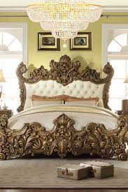 Homey Design Hd 8008 Eastern King 5pc Bedroom Set Metallic Antique Gold Perfect Brown Finish Luxury Furniture Palace Home Bedroom Set King Bedroom Furniture Italian Bedroom Furniture