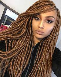 Pin By Duygu Engin On Hairstyles Braids Dreads Twist Faux Locs Hairstyles Hair Styles Curly Hair Styles