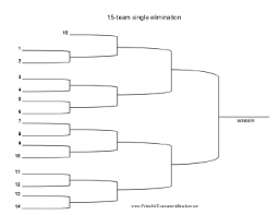Maybe you would like to learn more about one of these? Printable 15 Team Single Elimination Bracket