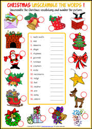 Free interactive exercises to practice online or download as pdf to print. Christmas Esl Unscramble The Words Worksheets For Kids