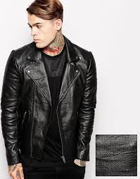 226 Asos Brand Leather Biker Jacket In Faux Croc Print Black Leather Biker Jacket Asos Leather Jacket Leather Jacket Men