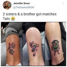 19+ memorial tattoos for brother. 2 Sisters A Brother Got Matching Tattoos Whitepeopletwitter