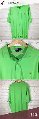 Polo By Ralph Lauren Bright Green Polo Shirt 2xlt Green Polo Shirts Polo Ralph Lauren Shirts