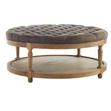 Distinguished by its massive size, the spacious round coffee table provides all the room you need for storage and décor. Wisteria Round Button Tufted Coffee Table Coffee Table Tufting Buttons Round Tufted Ottoman