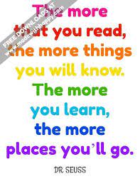 dr seuss reading quote printable made with happy