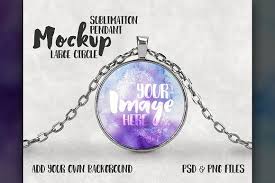 Round Sublimation Pendant Mockup By Styledproductmockups On Creativemarket Free Psd Mockups Templates Mockup Template Mockup Free Psd
