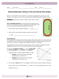 By the way, about distance time graph worksheet answer key, we've collected particular related pictures to add more info. Distance Time Velocity Gizmo Speed Velocity