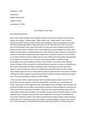 In this video i have clearly elaborated 5 key. Coverletter For Final Portfolio Monica Andstudent Inhighschoolinever Course Hero