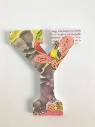 Wooden Letter Wall Decor The Saggy Baggy Elephant Letter Wall Decor Letter Wall Wooden Letters
