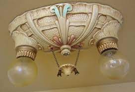Vintage Lighting 1930s Never Used Ceiling Light By Lincoln Vintage Lighting Ceiling Lights Antique Lighting