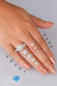 Diamond Sizes A Visual Guide Engagement Ring Types Future Engagement Rings Dream Engagement Rings