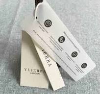 High Quality Luxury Print Gold Foil logo Reflective Holographic White  Circle Swing Printable Kraft Paper hang Tag