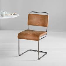 Industrial Cantilever Leather Dining Chair Leather Dining Chairs Cantilever Dining Chair Outdoor Dining Chairs
