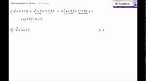Incercam cu acest proiect sa raspundem cat mai punctual nevoilor elevilor. Matematica Descompunere In Factori Youtube