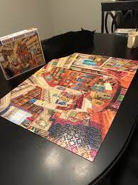 Puzzle mates puzzle roll with free 1000 piece jigsaw puzzle. White Mountain Readers Paradise 1000 Piece My Cat Helped Jigsawpuzzles