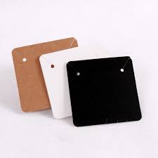 The best wholesale greeting cards! Buy Online 100pcs 5x5cm Blank Kraft Paper Necklace Jewelry Display Cards Hang Favor Label Tag For Jewelry Making Diy Accessories Wholesale Alitools