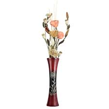 Check spelling or type a new query. Handmade Summer Flower Tall Slim Wooden Dry Flower Wood Vase Thailand Overstock 21267113