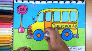 Mewarnai bagi anak adalah sarana untuk bisa merangsang perkembangan otak, terlebih otak kanan. Vanessa Daycare Gliter Bus Sekolah Cara Menggambar Dan Mewarnai Untuk Anak Vanessadaycare Tutorial Menggambar Facebook