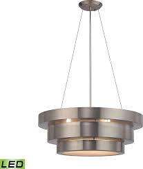 Layers 3 Light Led Chandelier In Brushed Stainless Lighting Chandeliers Light Fixtures Hangin Ceiling Lights Chandelier Ceiling Lights Glass Ceiling Lights