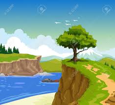 Beauty Mountain Cliff With Lake Background Royalty Free Cliparts Vectors And Stock Illustration Image 58524746 Watch online and download heathcliff cartoon in high quality. beauty mountain cliff with lake background