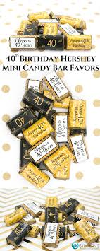 Black And Gold 40th Birthday Party Decorations Black And Gold 40th Birthday Party Mini Candy Bar Stickers 45 Count 40th Birthday Party Decorations 40th Birthday Parties 40th Birthday Men