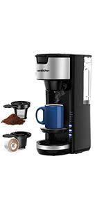 A coffee pod machine makes quick, cheap coffees daily. Amazon Com Singles Serve Coffee Makers With Milk Frother 2 In 1 Coffee Machine For K Cup Pod Coffee Ground Latte And Cappuccino Maker Built In Portable Electric Milk Steamer Kitchen Dining