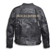 Men S Passing Link Triple Vent Leather Jacket 98074 14vm Harley Davidson Indonesia In 2021 Leather Jacket Jackets Leather