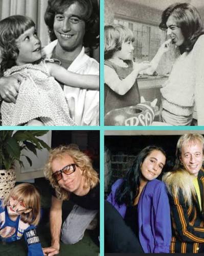 Robin Gibb with his daughter Melissa Melissa Jane Gibb is the daughter of  the late Bee Gees singer Robin Gibb and his first wife, Molly Hullis.  #fblifestyle #musician #music