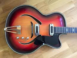 Vintage Rare 50s Musima Record Guitar German Gdr Semi Hollow Hollowbody Catseye Vintage Guitars Guitar Guitar Collection